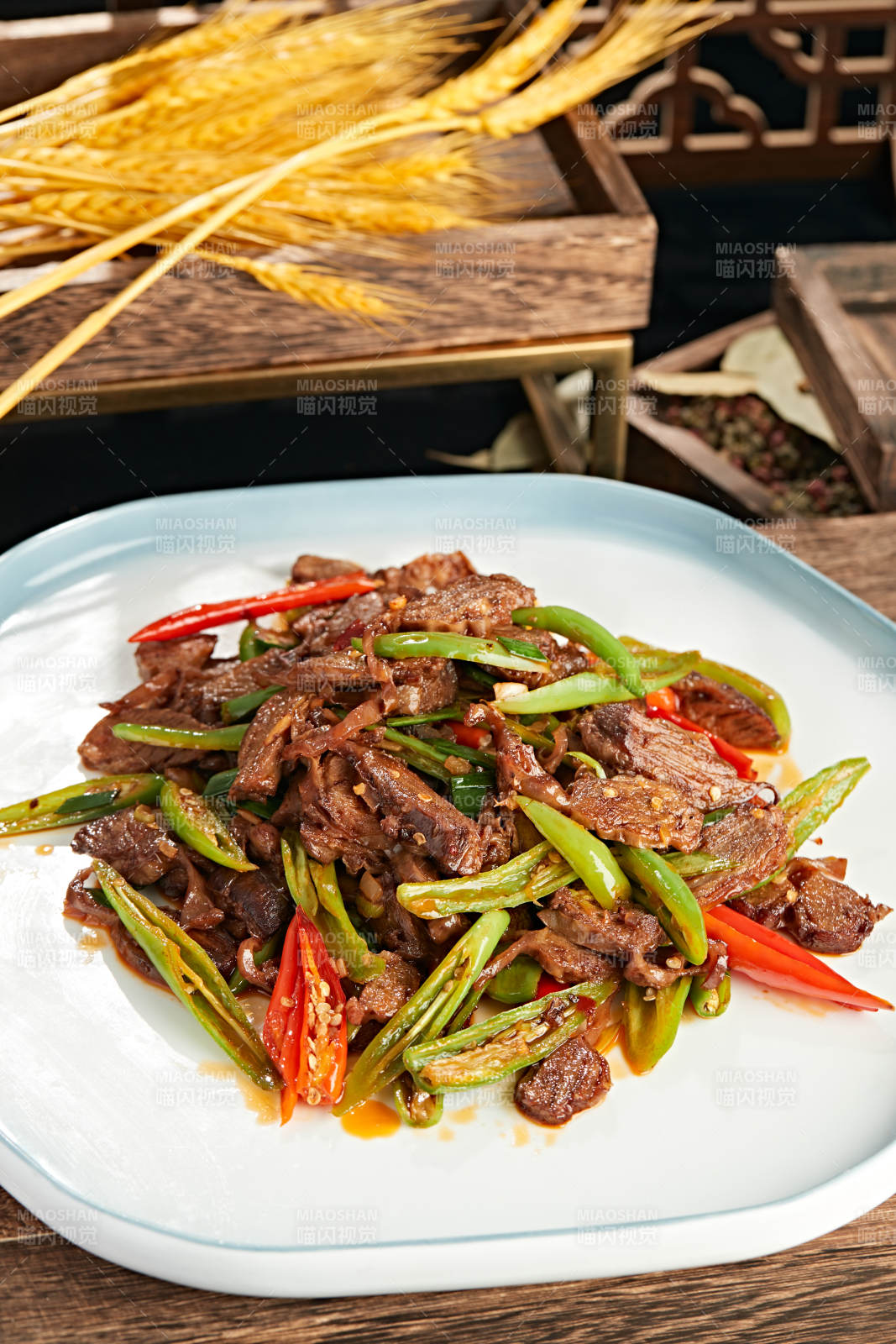 杭椒小炒护心肉