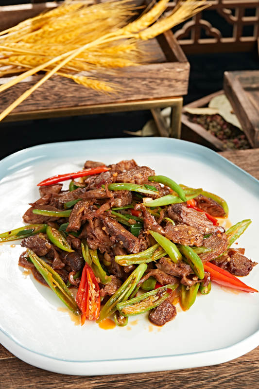 杭椒小炒护心肉