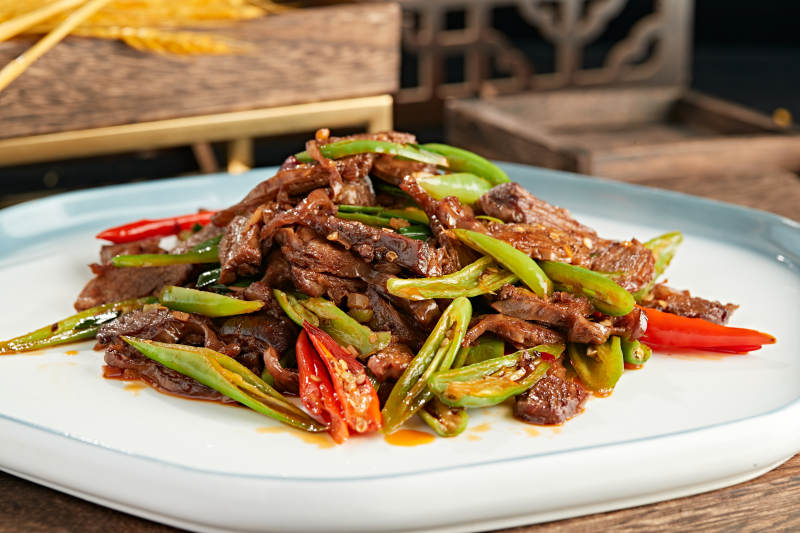 杭椒小炒护心肉