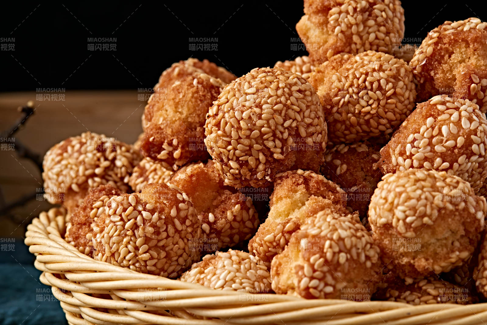 老式年货小吃开口笑芝麻酥