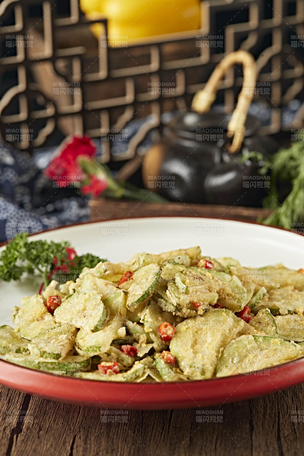 咸蛋黄焗西葫芦片