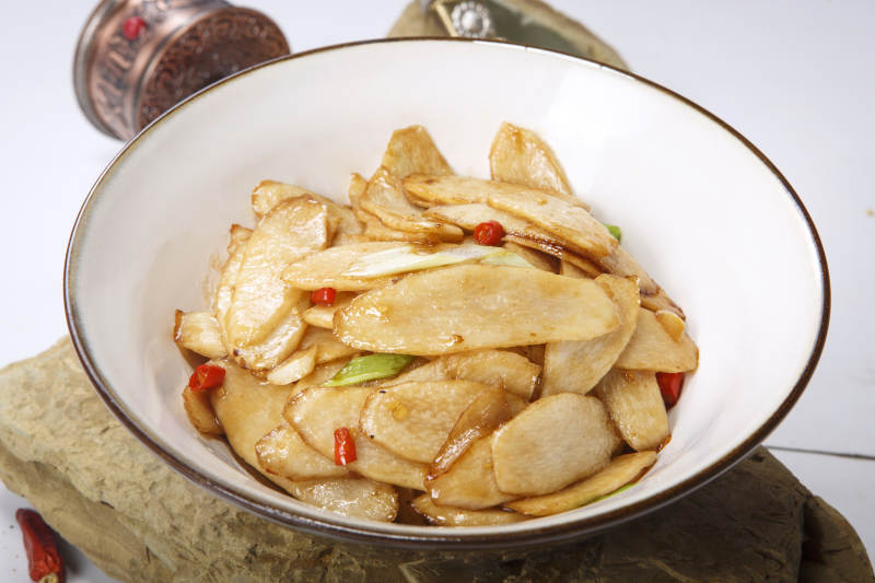 香锅素炒杏鲍菇