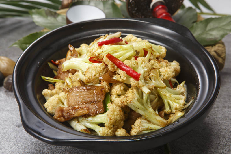 砂锅米椒有机菜花