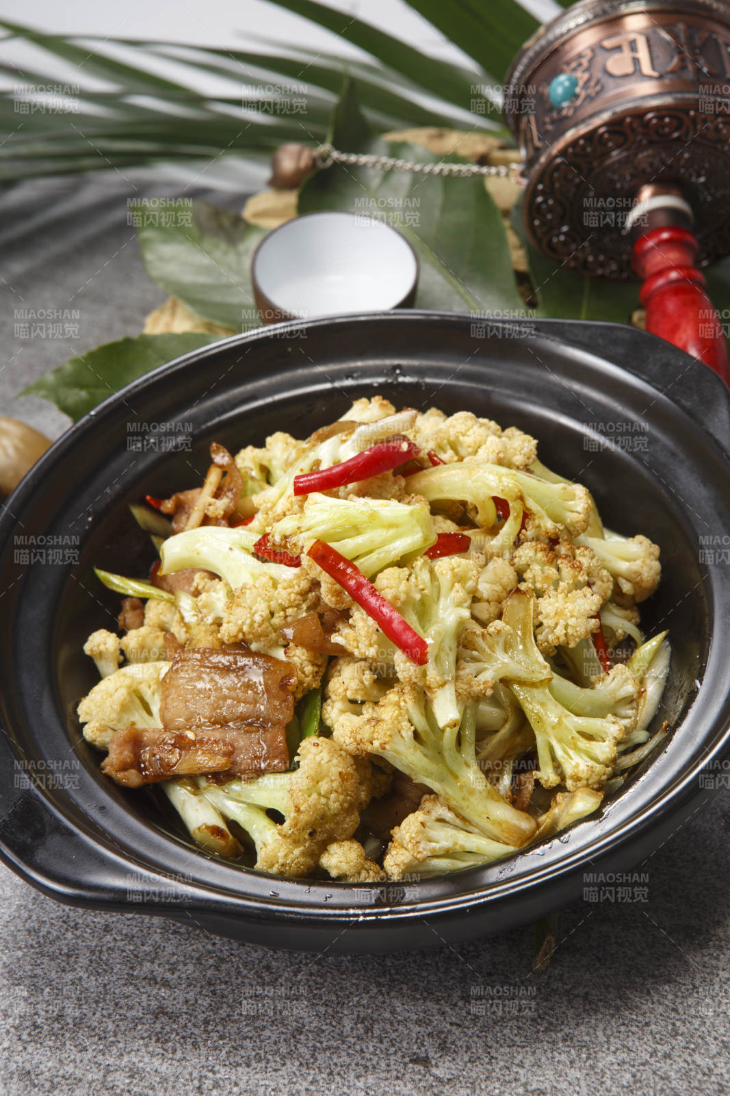 砂锅米椒有机菜花