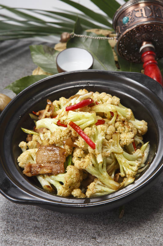 砂锅米椒有机菜花