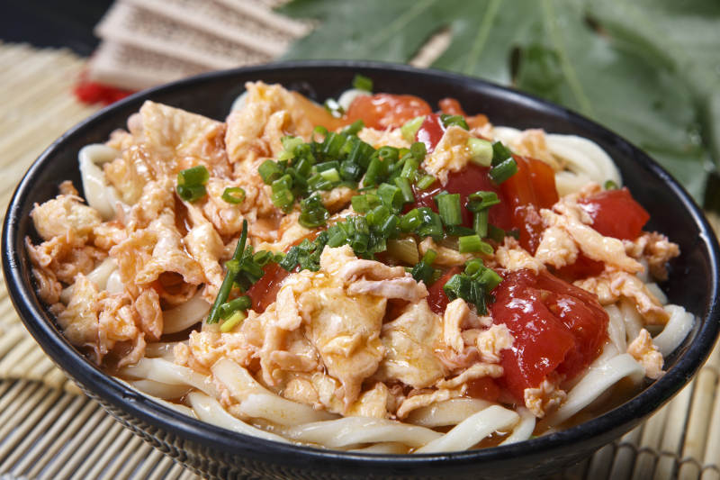 西红柿鸡蛋白面