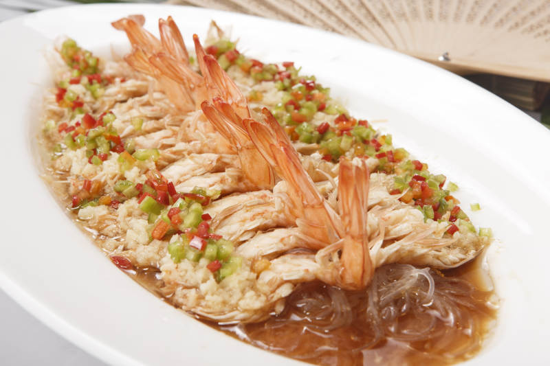 蒜蓉粉丝蒸开背虾