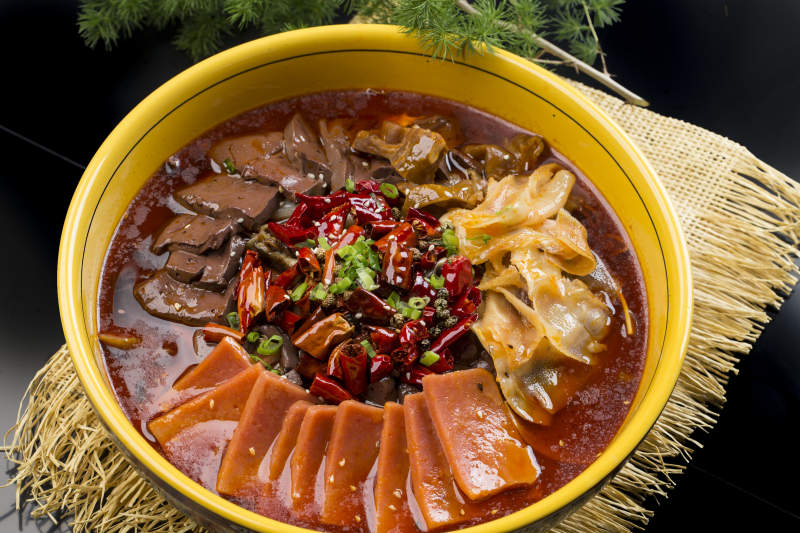 红油麻辣毛血旺