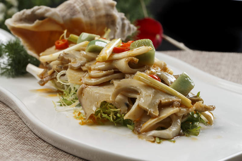 臘八蒜溫拌海螺片