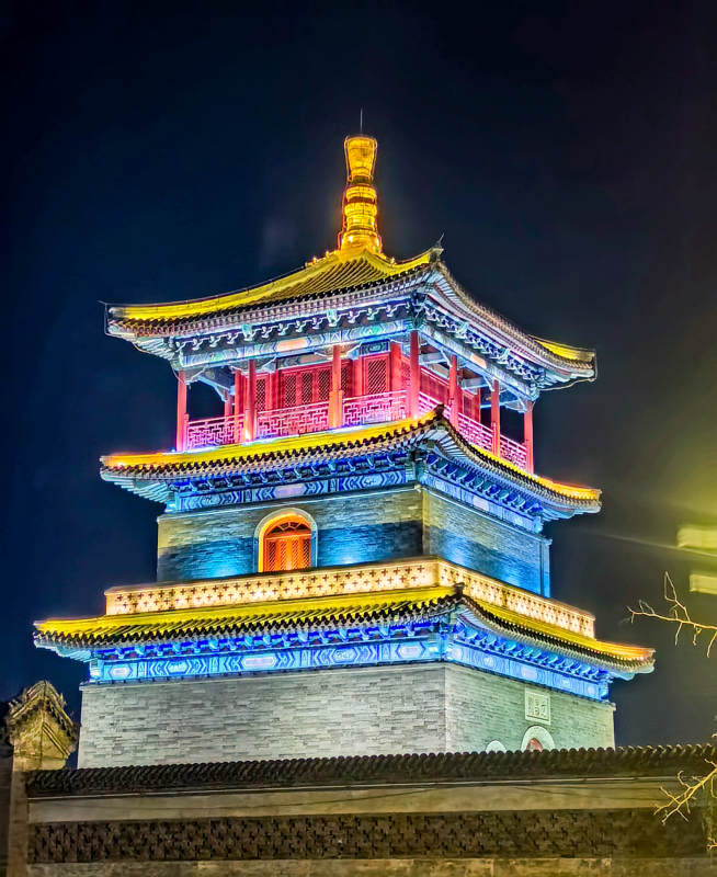 夜色中的文昌阁