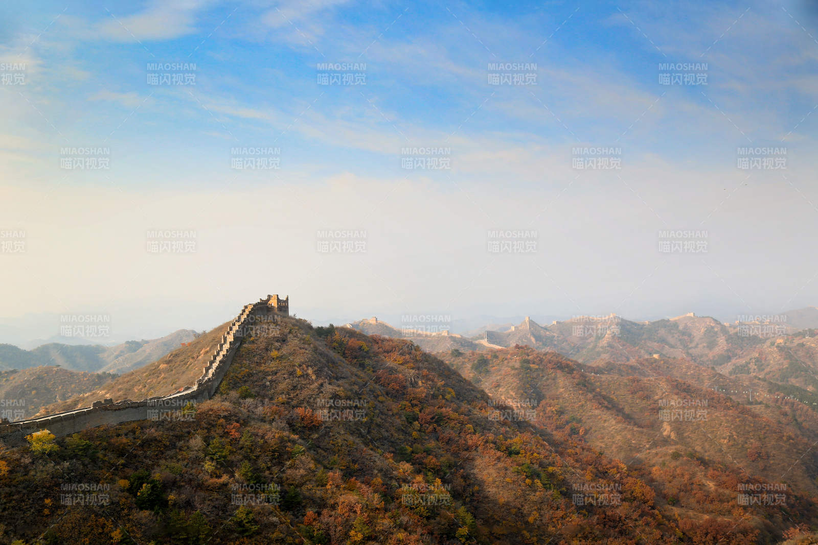 北京金山岭长城秋色
