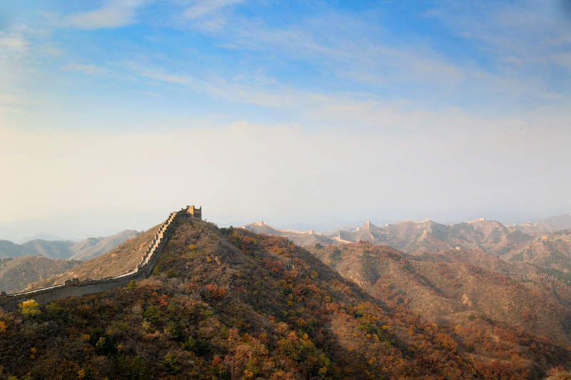 北京金山岭长城秋色