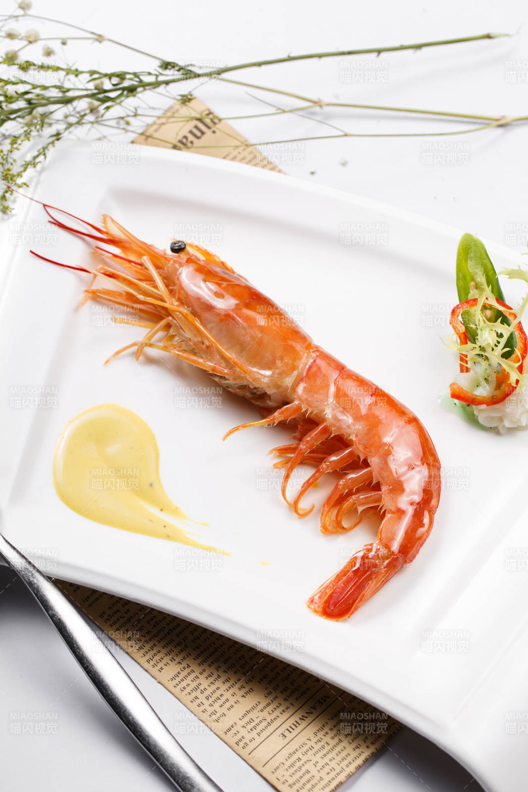 日式铁板阿根廷红虾