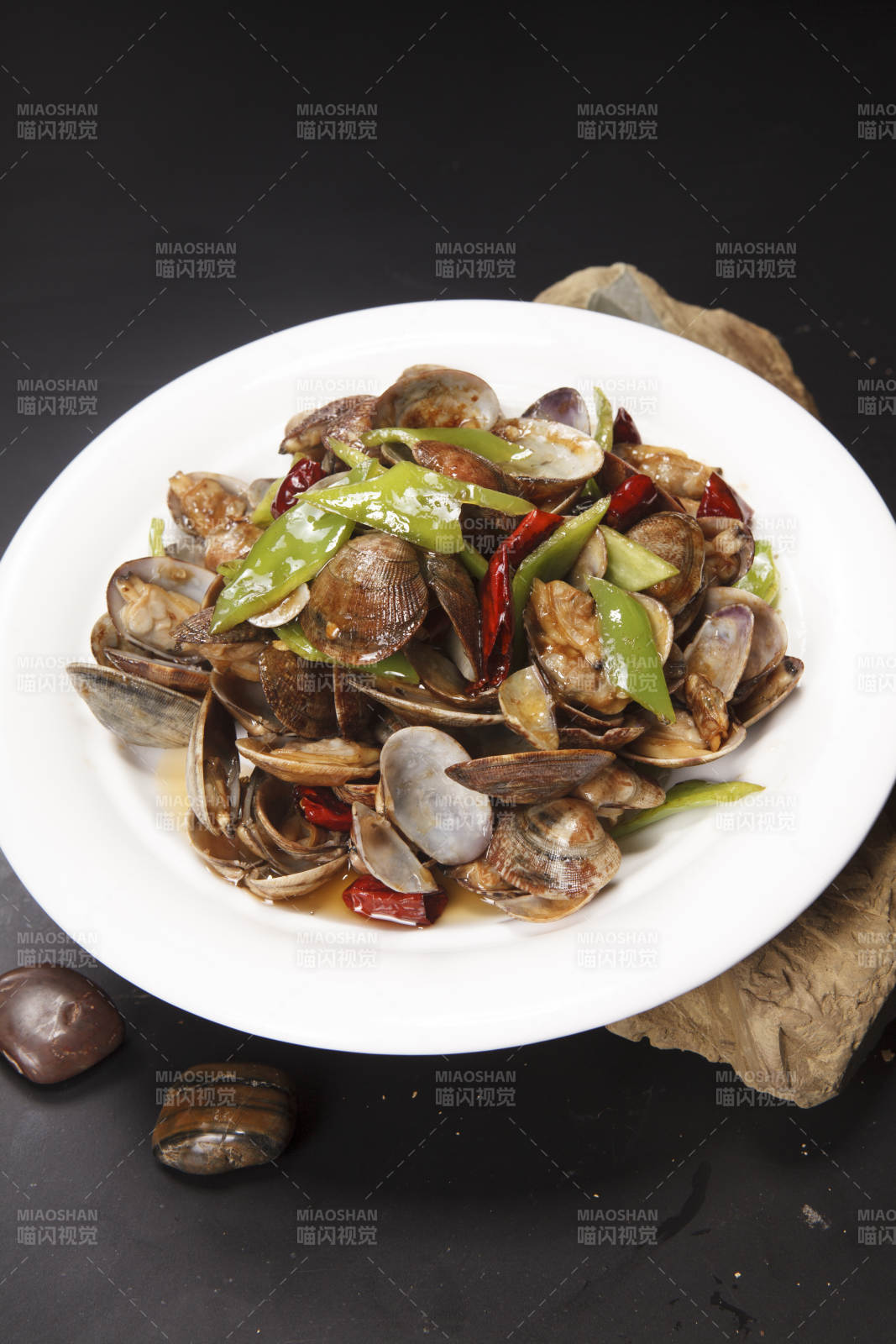 青紅辣椒炒花蛤