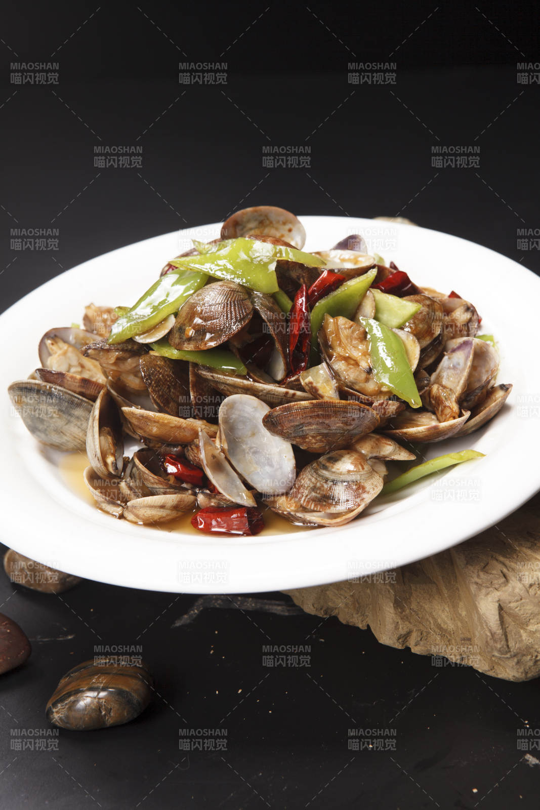 青紅辣椒炒花蛤