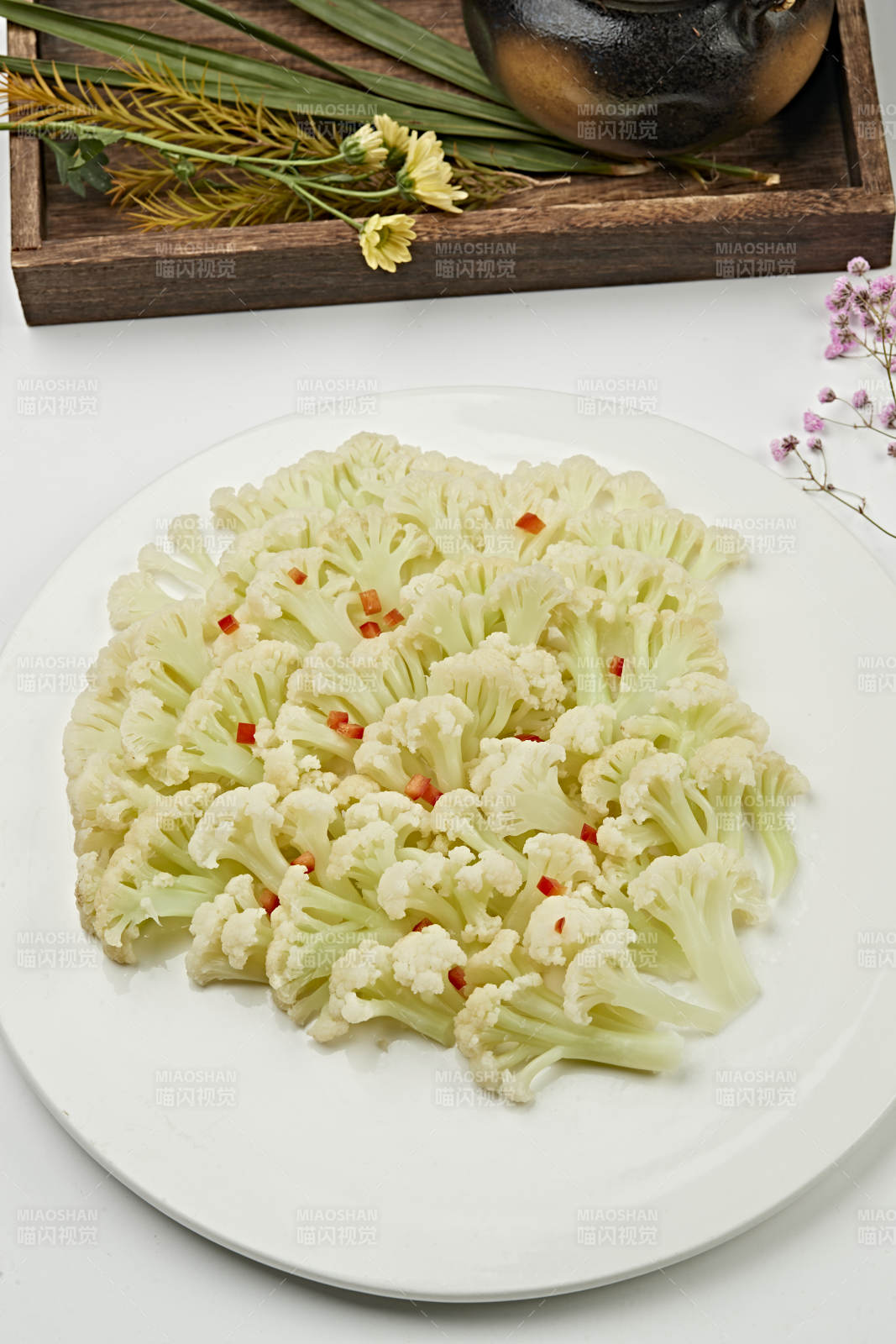 澆汁香蒸花椰菜（蒸菜花）