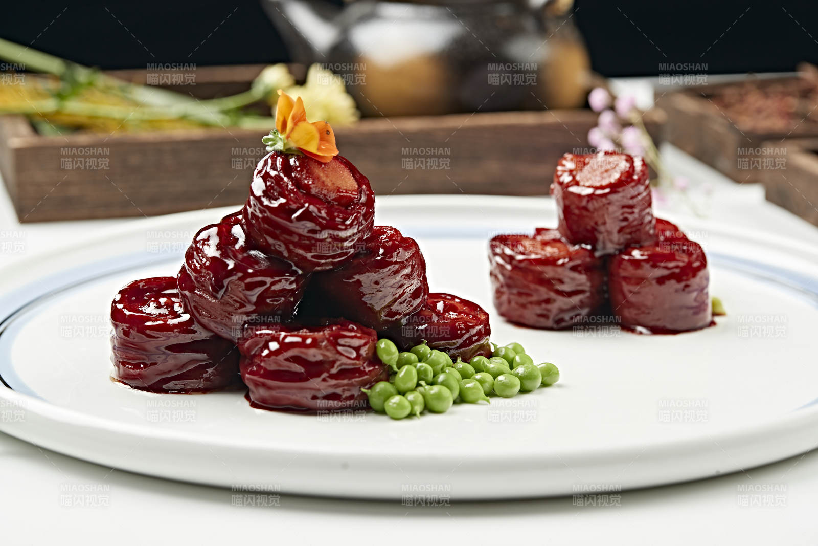 糖醋澆汁九轉蔥腸-攝影圖