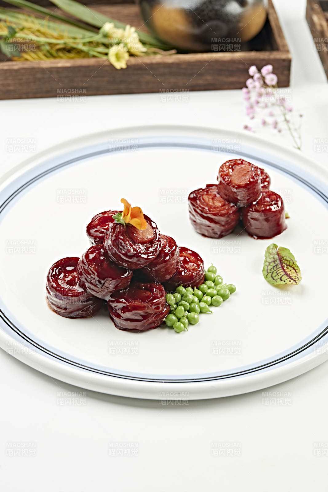 糖醋澆汁九轉蔥腸-攝影圖