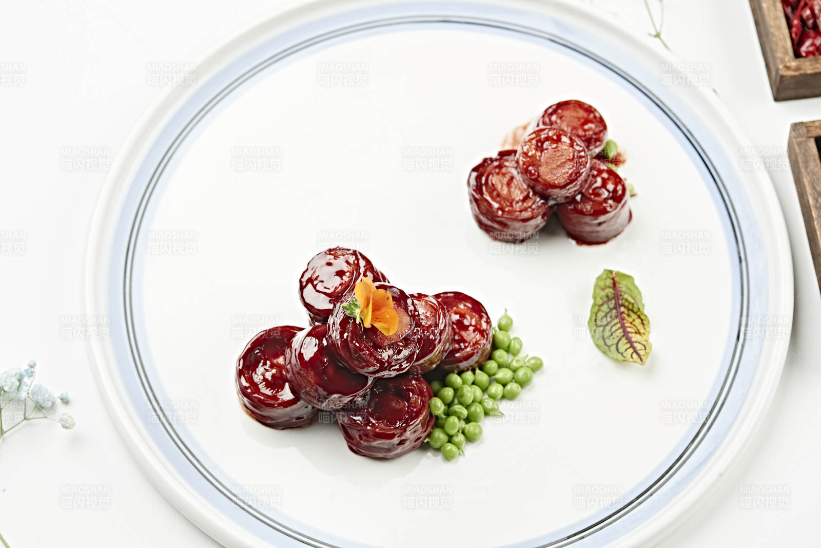 糖醋澆汁九轉蔥腸-攝影圖