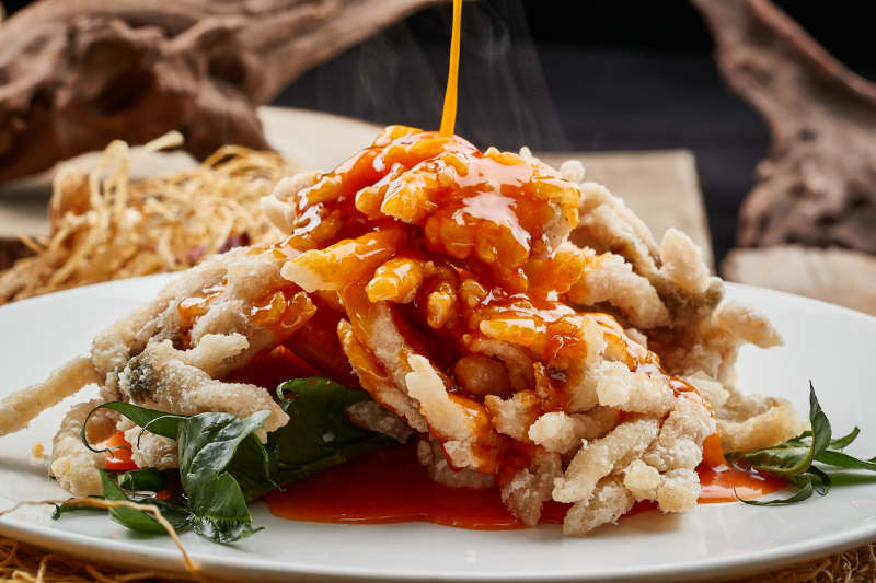 成品名菜金毛狮子鱼