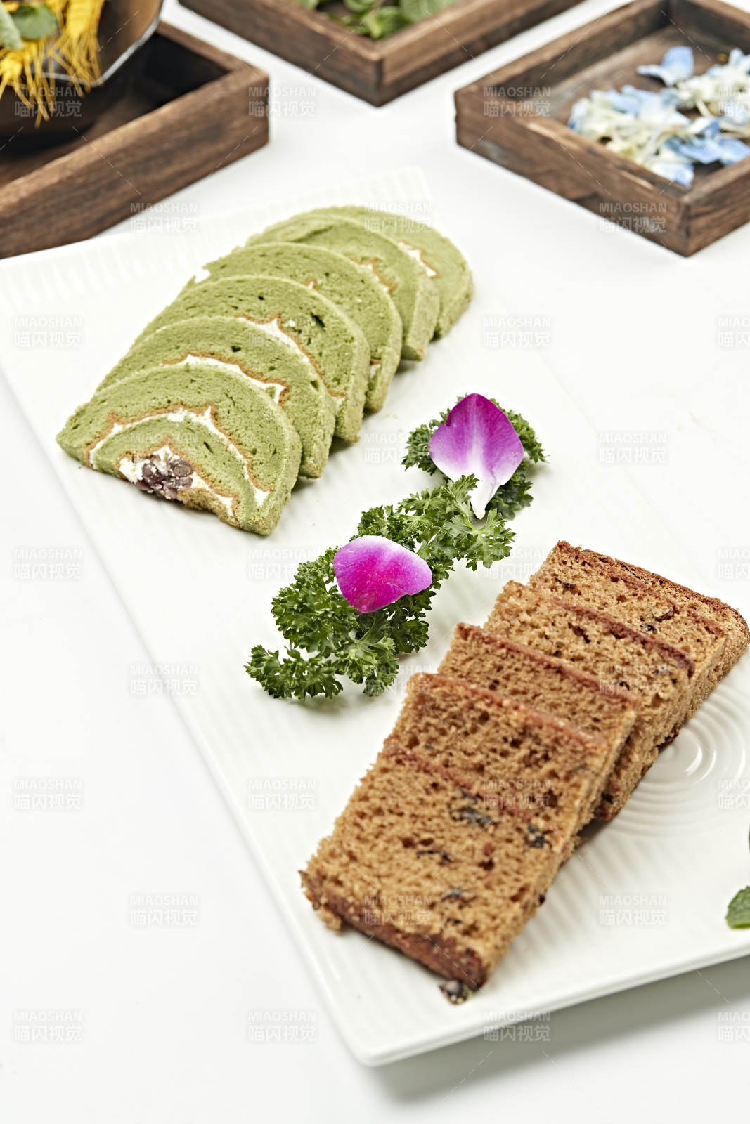 抹茶红豆蛋糕片红枣蛋糕切片拼