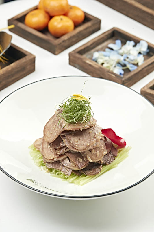 凉拌蒜香口条切片牛舌