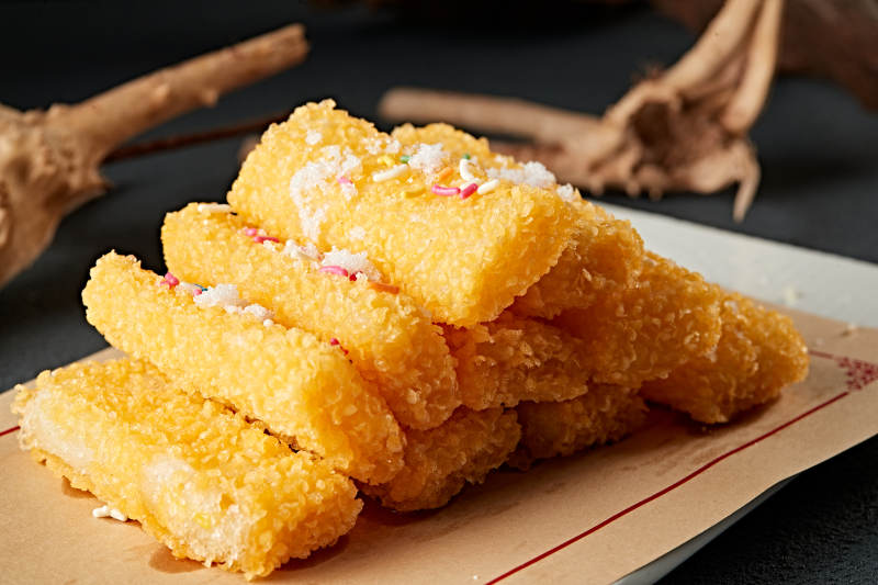 拖面香酥炸鲜奶