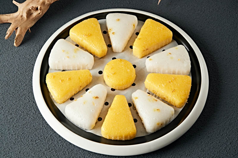 双色小米糯米凉糕