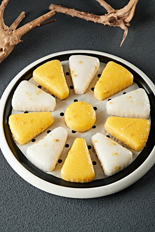 双色小米糯米凉糕