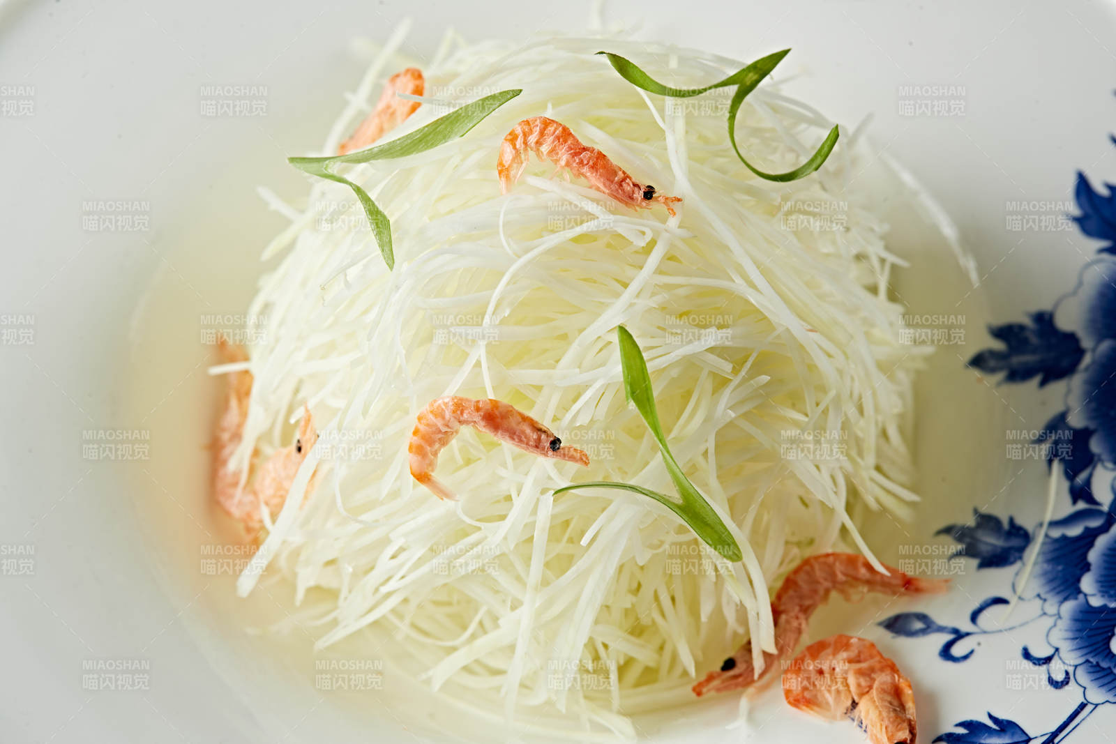 澆汁磷蝦干拌芥蘭絲-攝影圖