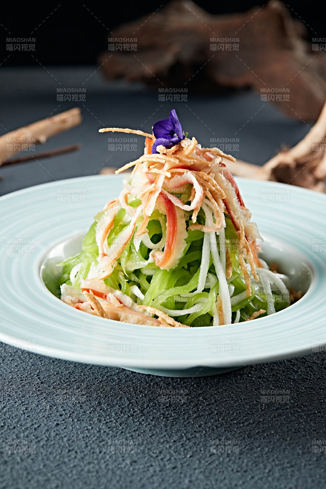 酸蘿卜絲筍絲涼拌北極貝