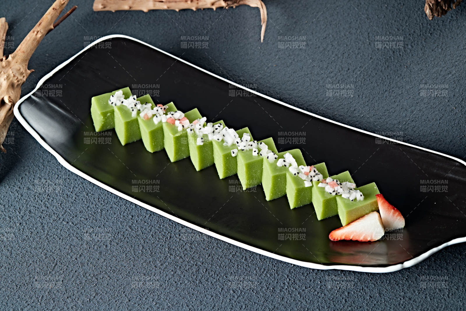 水果粒青豆慕斯-攝影圖