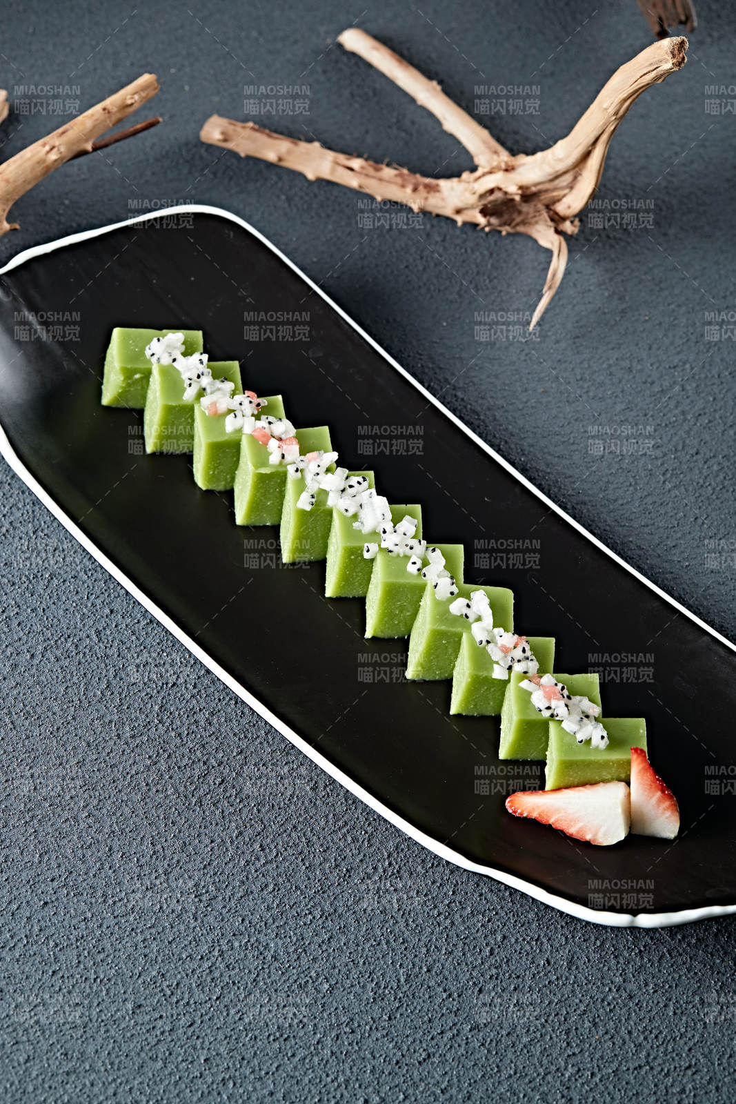 水果粒青豆慕斯-攝影圖