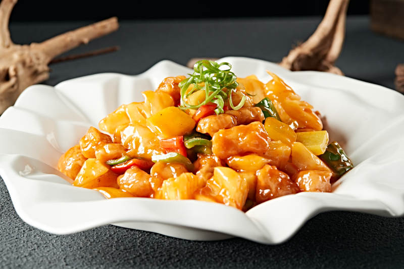 港式菠萝彩椒咕咾肉