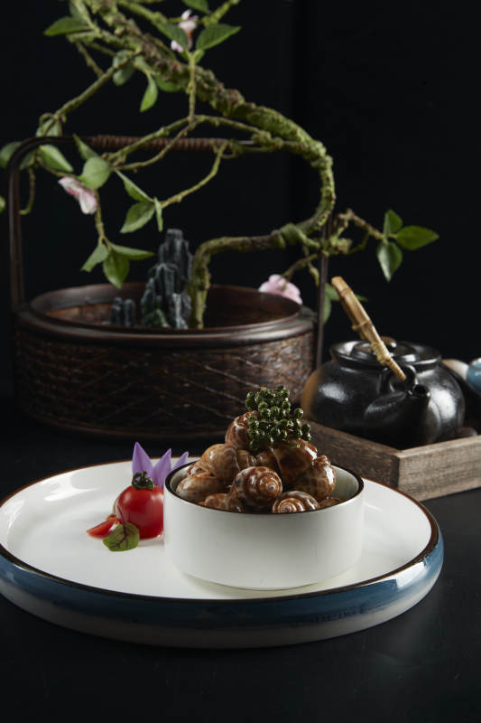 藤椒撈汁小海鮮腌花螺