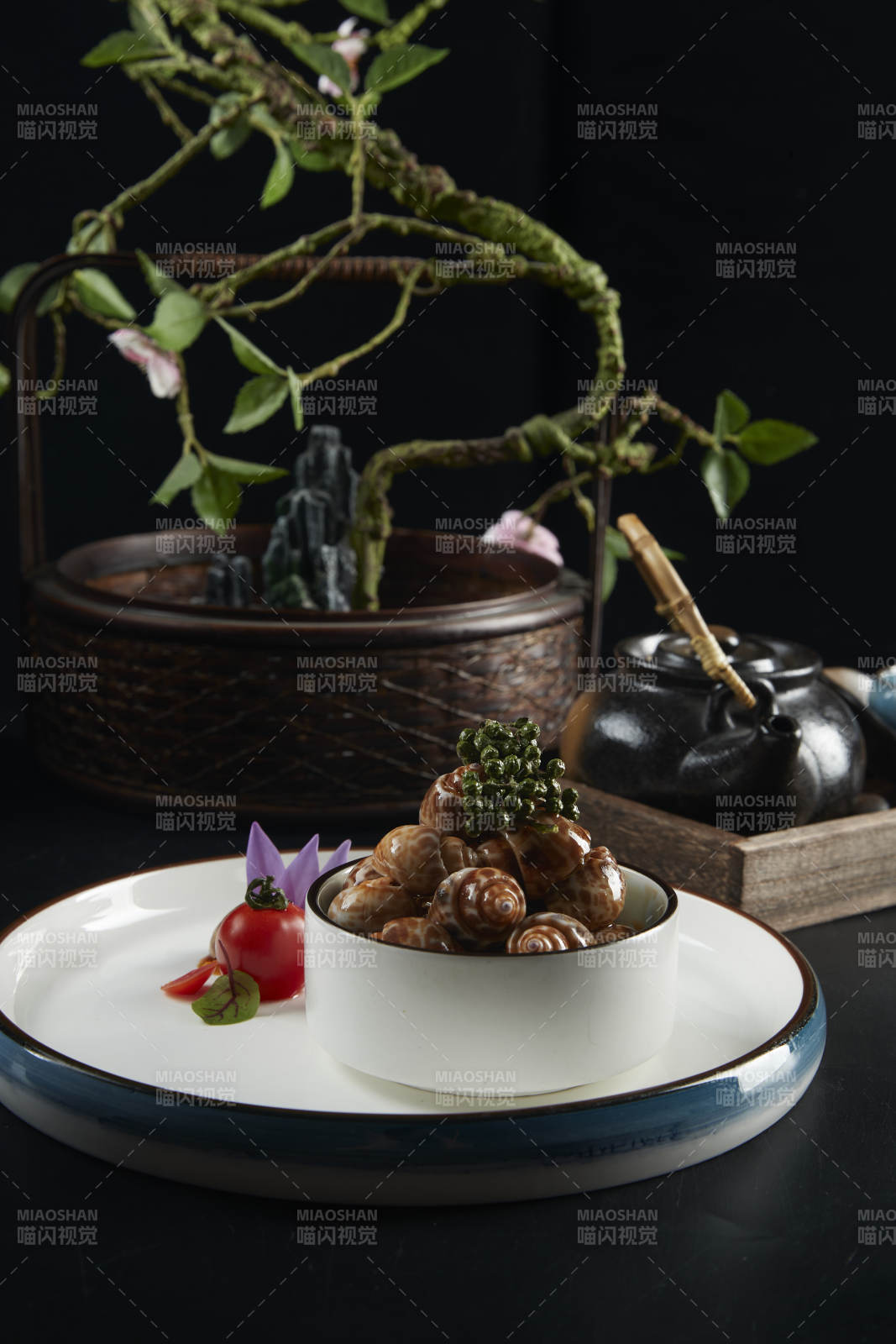 藤椒撈汁小海鮮腌花螺