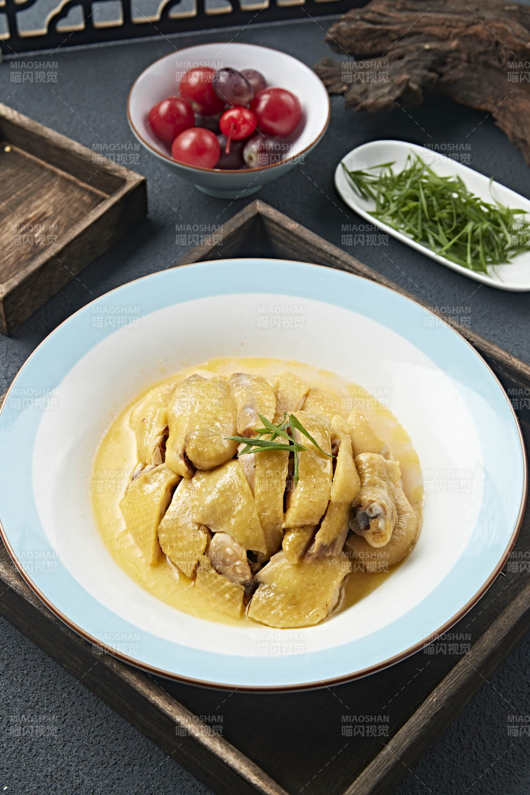 美味凉菜奶油咖喱白切鸡