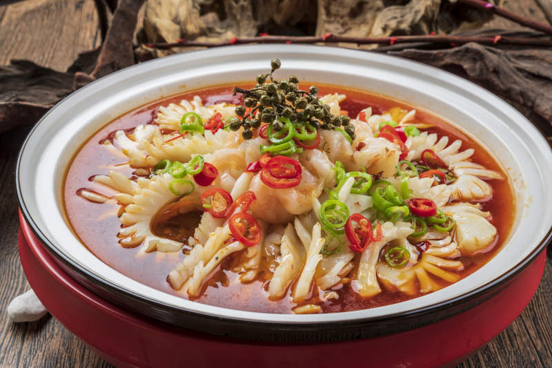 椒麻红油鱿鱼卷