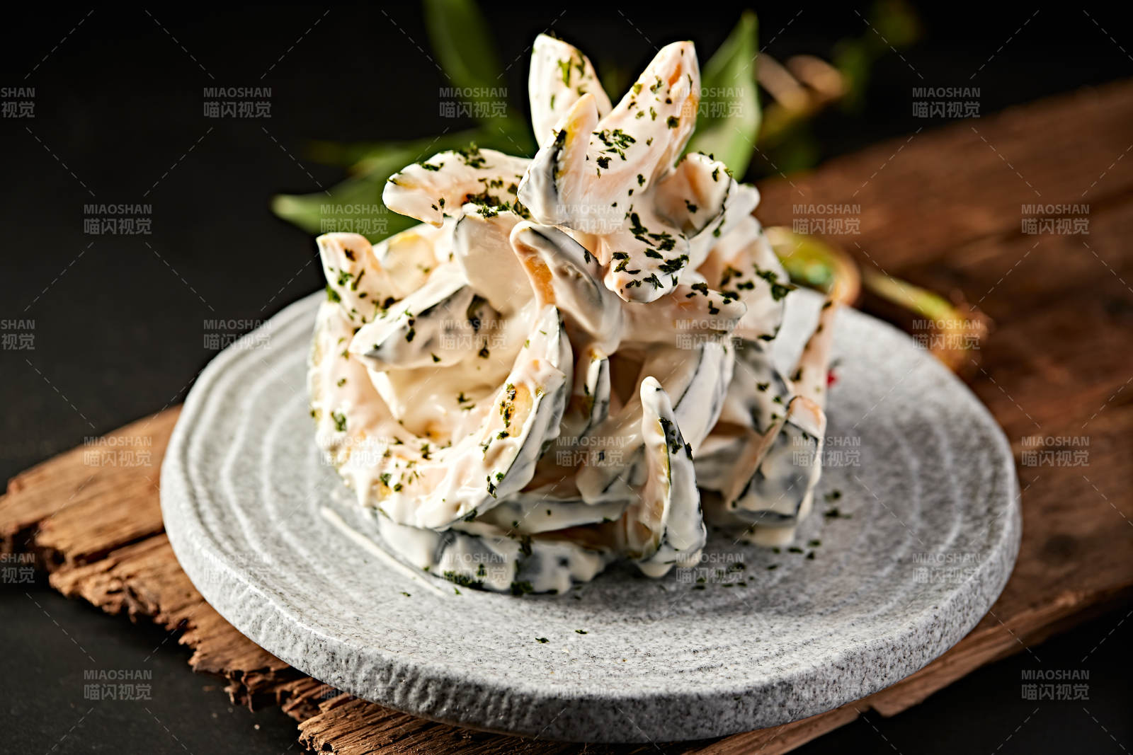 海苔凱撒醬拌油炸小南瓜