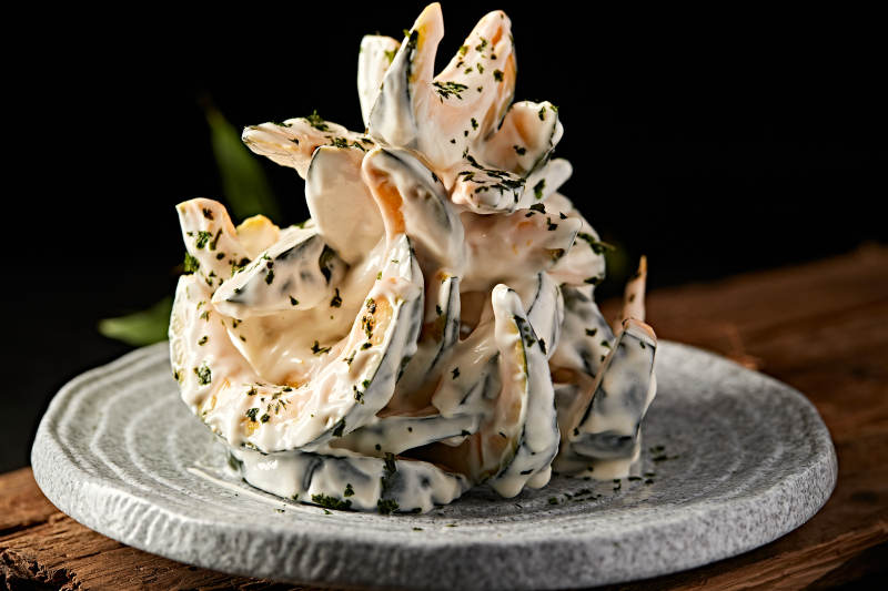 海苔凯撒酱拌油炸小南瓜