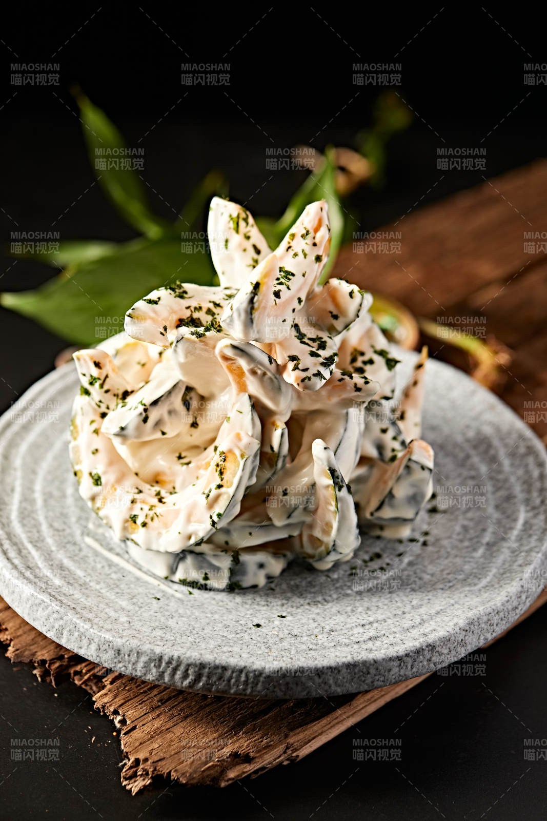 海苔凱撒醬拌油炸小南瓜