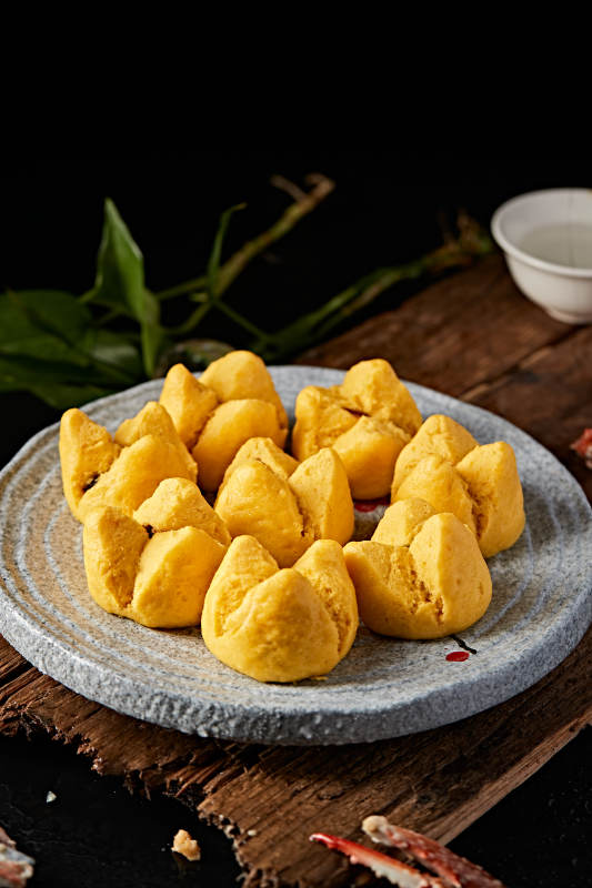 糜子面豆馅开花黄馍馍