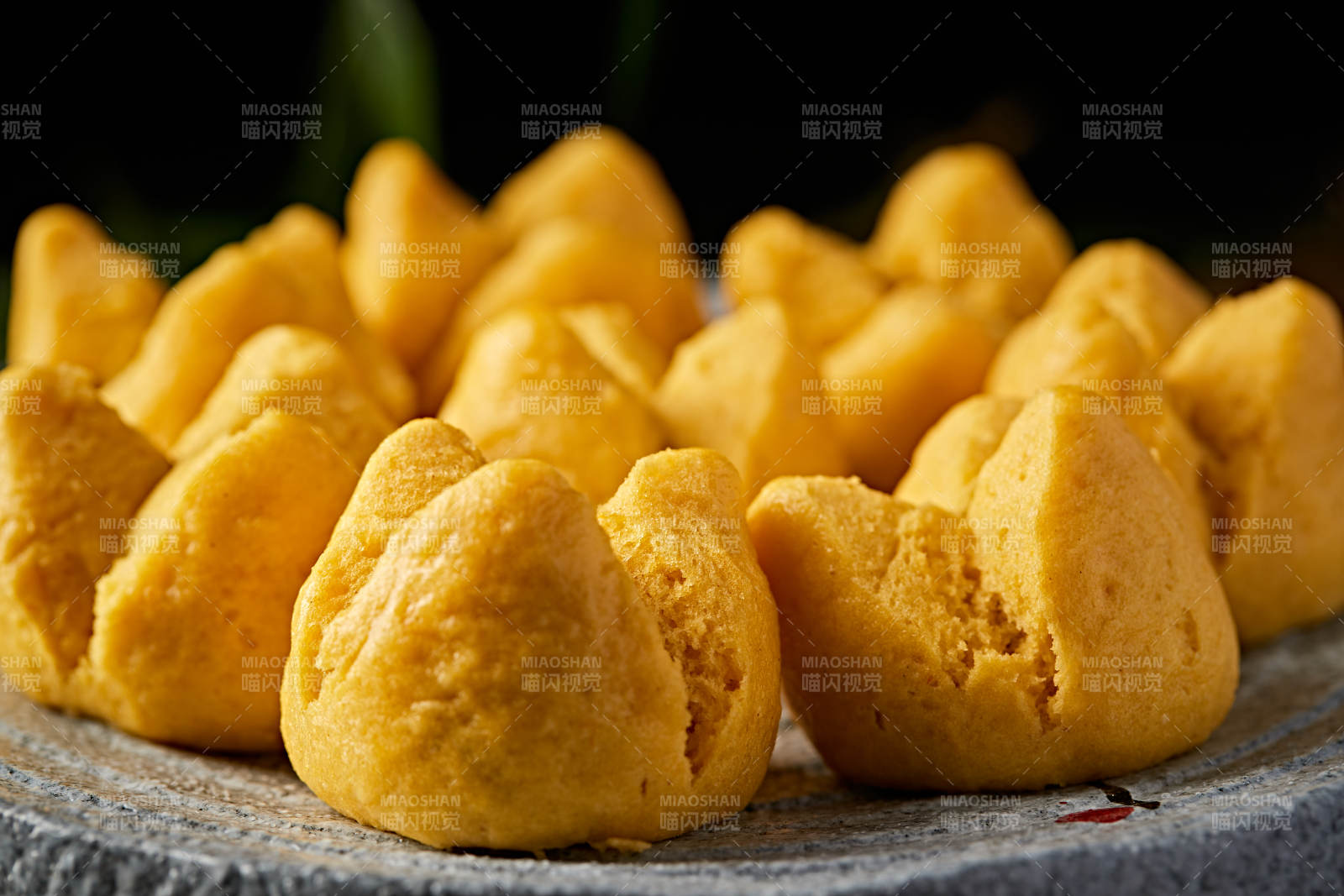 糜子面豆馅开花黄馍馍