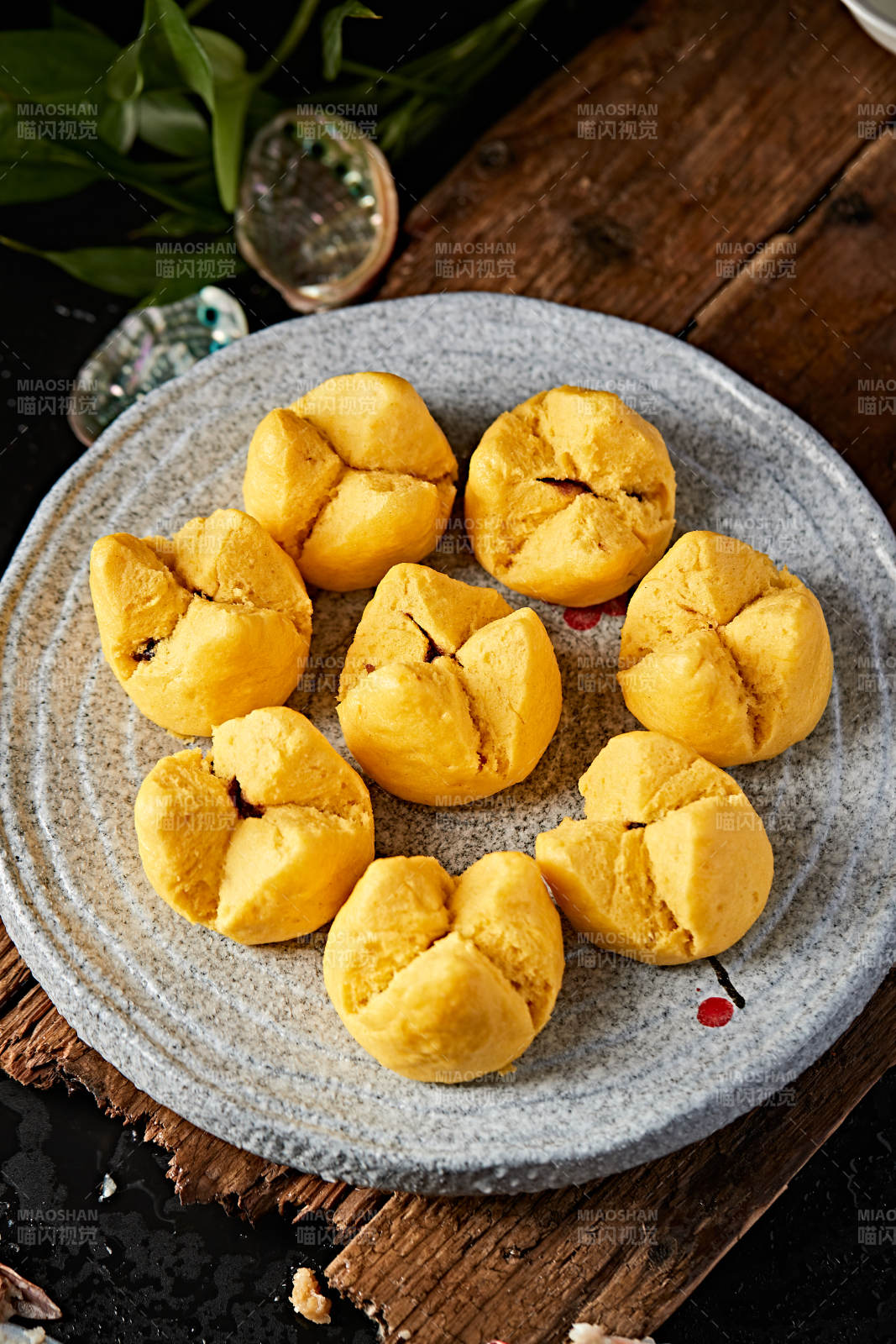 糜子面豆餡開花黃饃饃