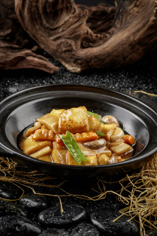 素烧黄山豆腐煲