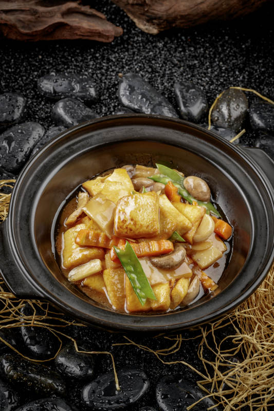 素烧黄山豆腐煲