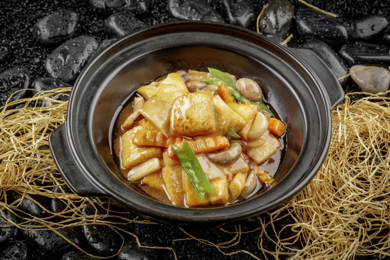 素烧黄山豆腐煲