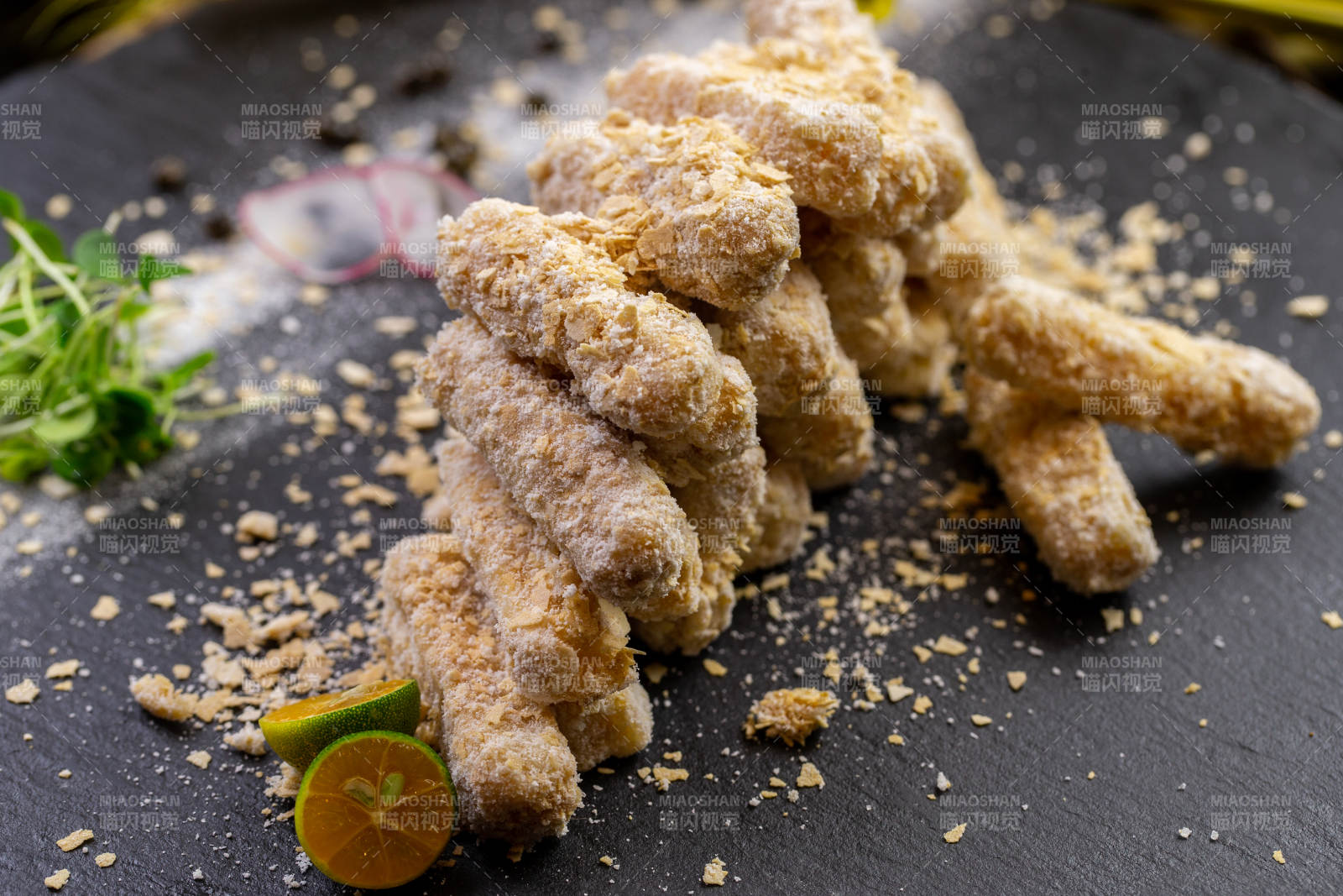 蜜汁麻仁糖粉紅薯