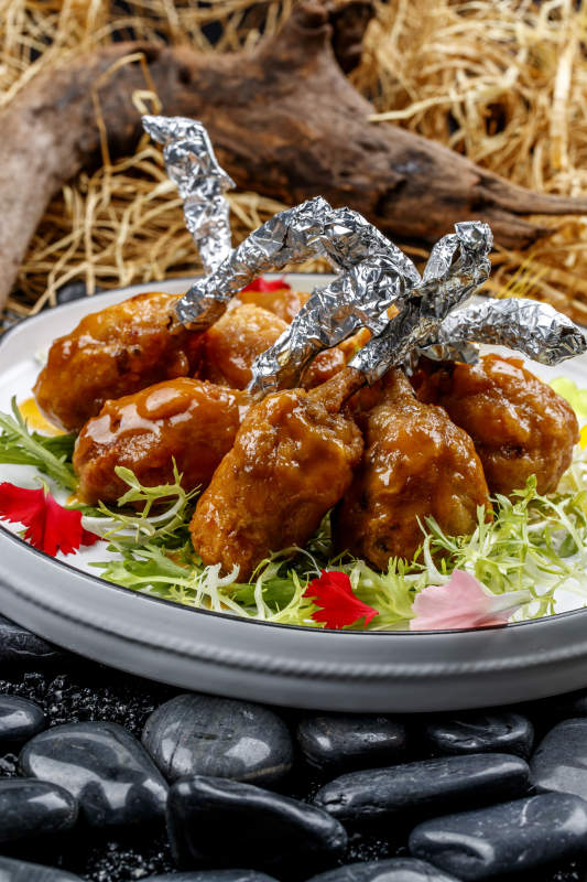 分子菜翅根炸什锦