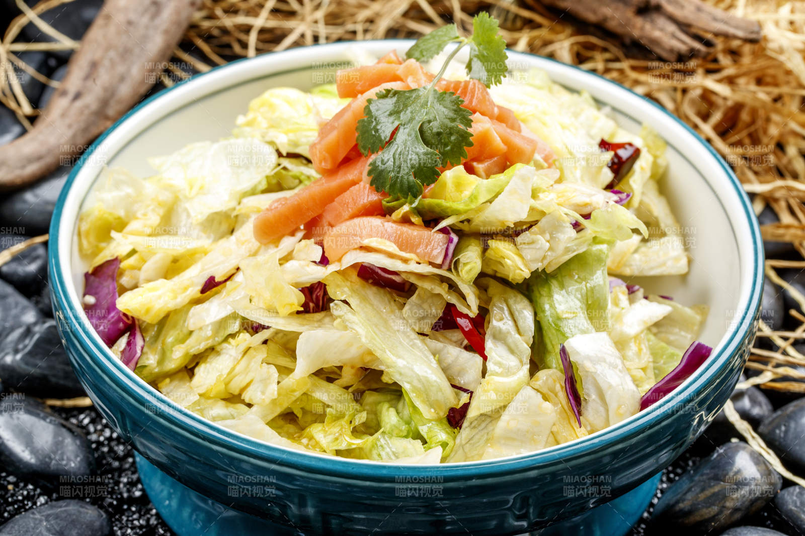 精美涼菜巧拌時蔬三文魚